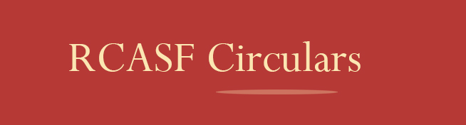 RCASF Circulars