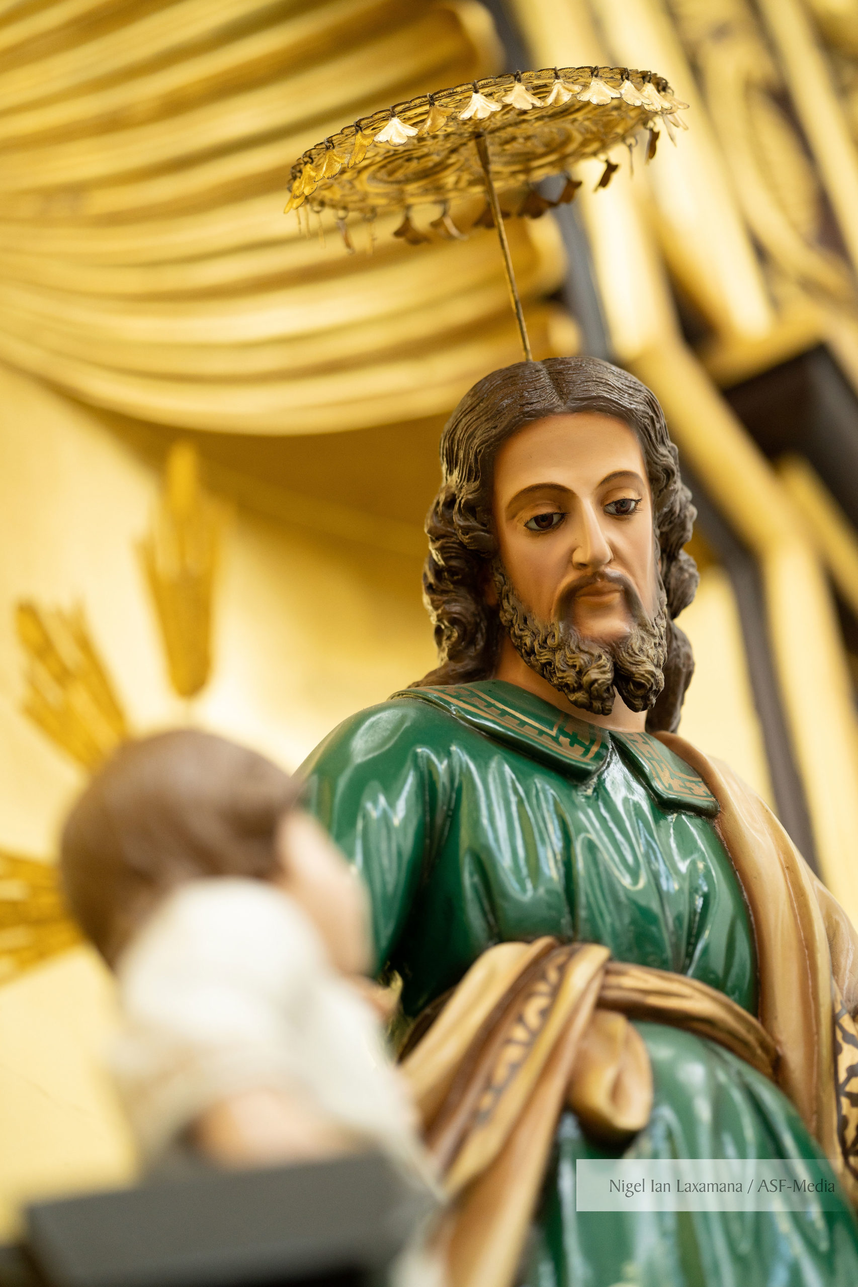 The image of St. Joseph at Floridablanca, Pampanga. PHOTO: NIGEL IAN LAXAMANA / ASF-MEDIA