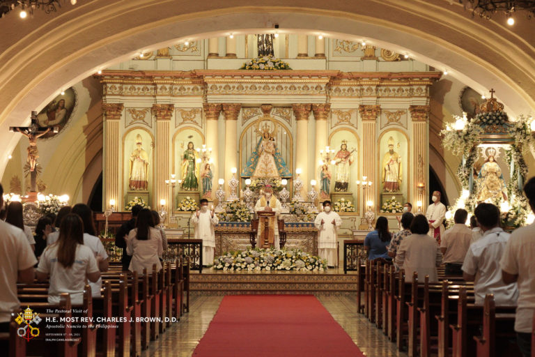 The Apostolic Nuncio lead a prayer service for the victims of the 1991 Mt. Pinatubo eruption.